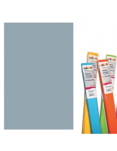 Rotolo di Carta crespa - 50x250 cm - 40 g/m² Deco argento 05122