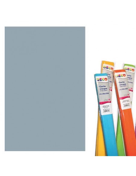 Rotolo di Carta crespa - 50x250 cm - 40 g/m² Deco argento 05122