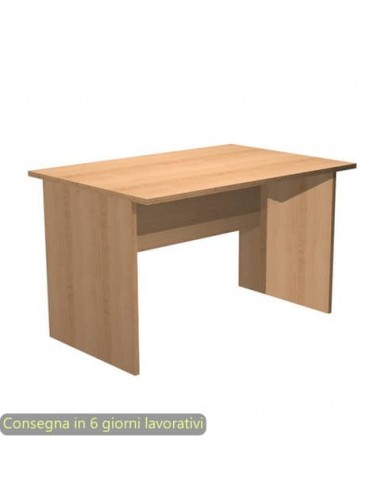 Scrivania piano faggio 120x80xH.72 cm gamba a pannello in melaminico in tinta linea Presto Artexport - 004PAN/6