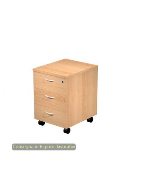 Cassettiera a tre cassetti smontata Artexport Presto 43x52x59