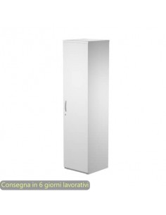 Armadio alto bianco mono anta 45x46xH.181