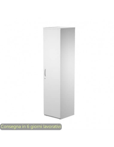 Armadio alto bianco mono anta 45x46xH.181