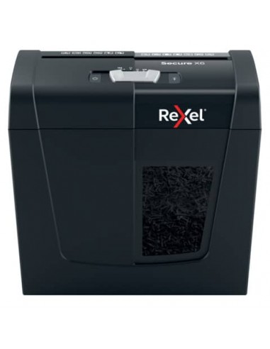 Distruggidocumenti uso personale Rexel Secure X6 - P-4 - 10 L - taglio a frammenti 4x40 mm - 2020122EU