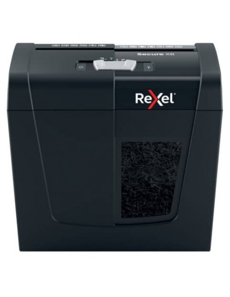 Distruggidocumenti uso personale Rexel Secure X6 - P-4 - 10 L - taglio a frammenti 4x40 mm - 2020122EU