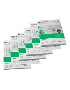 Pouches per plastificatrici GBC matt - 2x75 µm - opache - A3  Conf. 100 pezzi  - 41660E