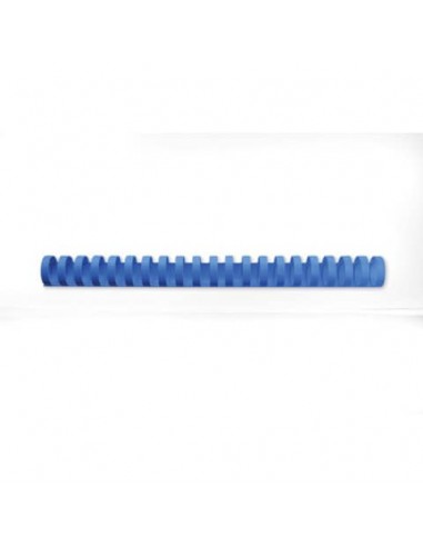 Dorsi plastici CombBind a 21 anelli - 19 mm A4 - fino a 165 fogli - conf da 100 dorsi GBC blu - 4028621