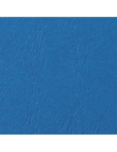 Copertine per rilegatura GBC Leathergrain in cartoncino goffrato A4 blu - conf. 100 pezzi - CE040020