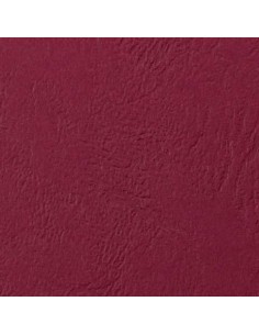 Copertine per rilegatura GBC Leathergrain in cartoncino goffrato A4 rosso scuro - conf. 100 pezzi - CE040030