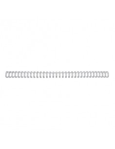 Spitali metalliche a 34 anelli GBC WireBind 8 mm A4 argento - fino a 70 fogli - conf. 100 pezzi - RG810597