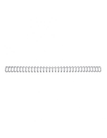 Spitali metalliche a 34 anelli GBC WireBind 8 mm A4 argento - fino a 70 fogli - conf. 100 pezzi - RG810597