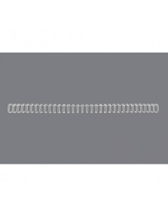 Spirali metalliche a 34 anelli GBC Wirebind 11 mm A4 bianco - fino a 100 fogli - conf. 100 pezzi - RG810770