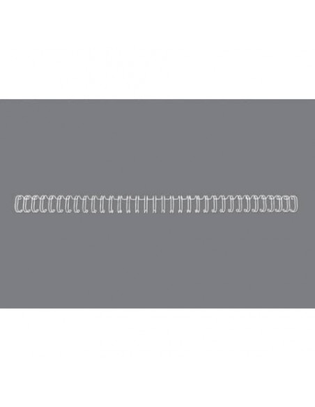 Spirali metalliche a 34 anelli GBC Wirebind 11 mm A4 bianco - fino a 100 fogli - conf. 100 pezzi - RG810770