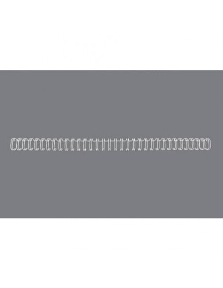 Spirali metalliche a 34 anelli GBC Wirebind 12 mm A4 bianco - fino a 115 fogli - conf. 100 pezzi - RG810870