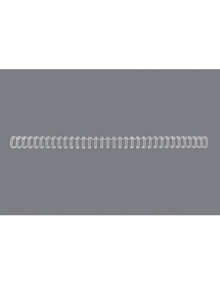 Spirali metalliche a 34 anelli GBC Wirebind 14 mm A4 bianco - fino a 125 fogli - conf. 100 pezzi - RG810970