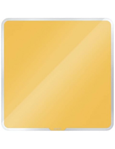 Lavagna magnetica in vetro Leitz Cosy - 450x450mm - giallo caldo 70440019