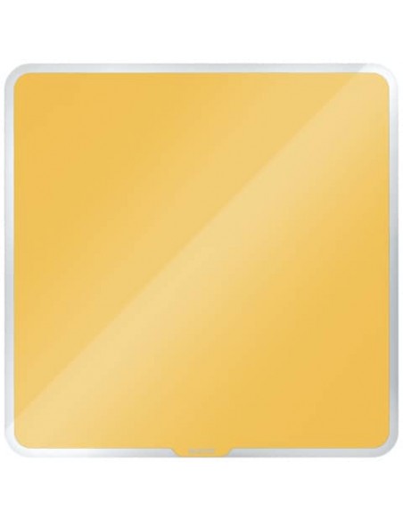 Lavagna magnetica in vetro Leitz Cosy - 450x450mm - giallo caldo 70440019