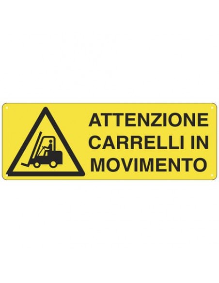 Cartello di pericolo 35x12