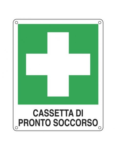 Cartello d'emergenza 25x31 cm Cartelli Segnalatori ''Cassetta pronto soccorso'' E20114X