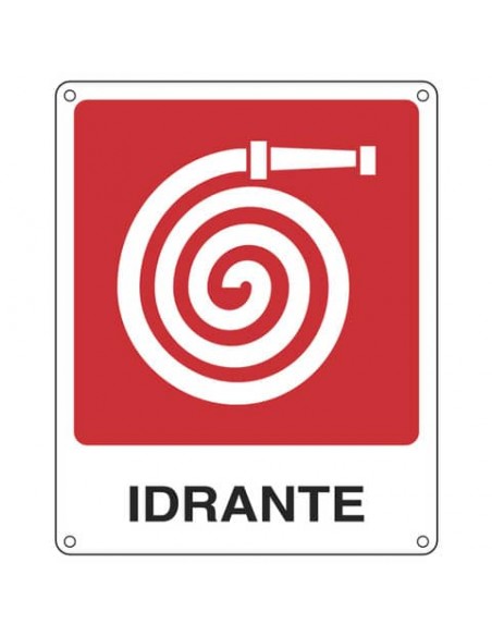 Cartello antincendio 25x31 cm Cartelli Segnalatori ''Idrante'' E20117X