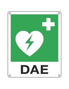 Cartello d'emergenza 25x31 cm Cartelli Segnalatori ''Defibrillatore d'emergenza'' E20109X