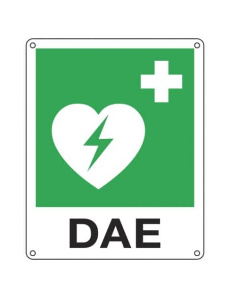 Cartello d'emergenza 25x31 cm Cartelli Segnalatori ''Defibrillatore d'emergenza'' E20109X