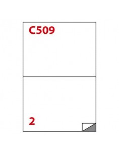 Etichette bianche autoadesive Markin Copiatabu C509 Super Permanente 210x148 mm 2 et/foglio cf. 100 ff A4 X210C509SP
