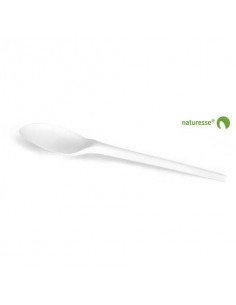 Posate in CPLA BIO bianco compostabile smart. Conf.50pz. Scatolificio del Garda cucchiaio - 14163