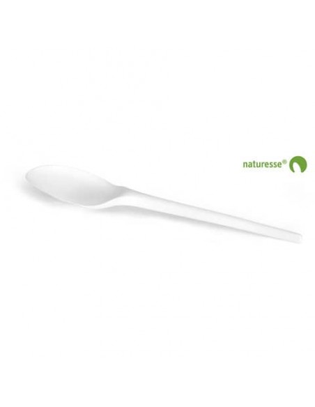 Posate in CPLA BIO bianco compostabile smart. Conf.50pz. Scatolificio del Garda cucchiaio - 14163