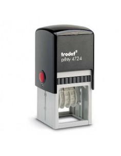 Printy 4724 - Datario con testo PERSONALIZZATO fino a 3+3 righe dimens. max personalizzazione 40x40 mm - 82845