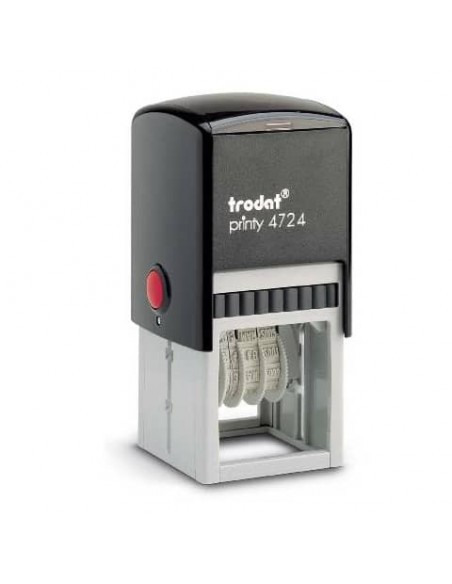 Printy 4724 - Datario con testo PERSONALIZZATO fino a 3+3 righe dimens. max personalizzazione 40x40 mm - 82845