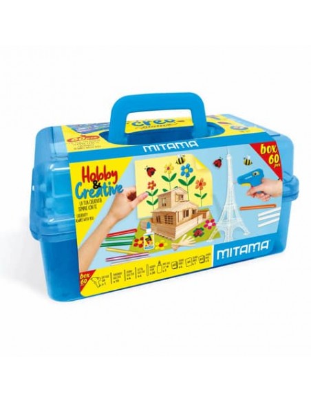 Cassetta Mitama Hobby & Creative porta accessori per fai da te - contenuto 60 pezzi assortiti - 62886