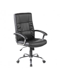 Poltrona direzionale con braccioli Serena Group Baltimora rivestimento PU - nero - E9055H