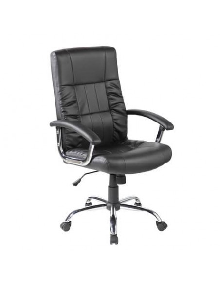 Poltrona direzionale con braccioli Serena Group Baltimora rivestimento PU - nero - E9055H