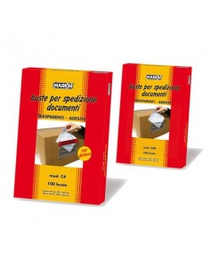 Buste portadocumenti Markin con dicitura Markin - C5 235x175 mm conf. 100 pz - Y335C5