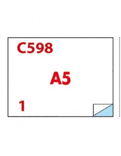 Etichette bianche Copiatabu C598 laser/inkjet  2 et./foglio - conf. 100 ff Markin 210x148