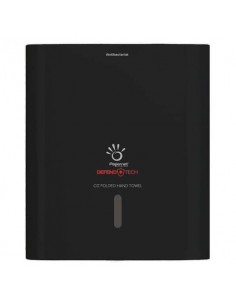 Dispenser antibatterico con adattatore Papernet Defend Tech per asciugamani piegati a C e Z  nero - 33