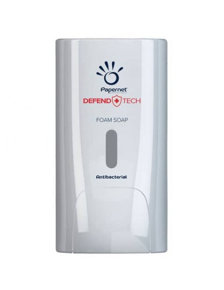 Dispenser antibatterico per sapone in schiuma Papernet Defend Tech bianco 22 x 11