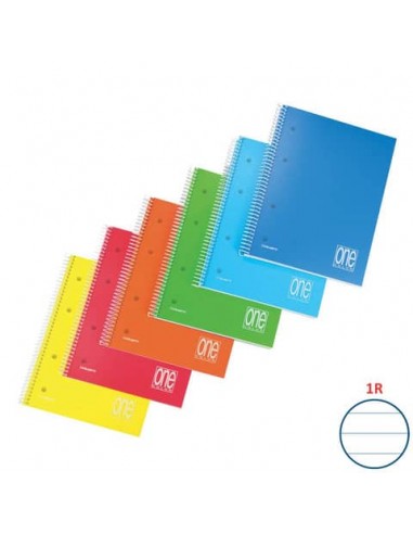 Quaderno spiralato Maxi One Color copertina in PPL - 80+1 ff A5 - 1R 2939