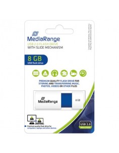 Chiavetta USB 2.0 - 8 Gb Media Range blu  MR971