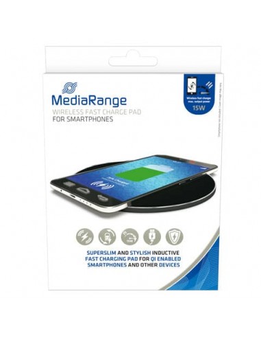Caricabatterie wireless per smartphone Media Range nero MRMA118
