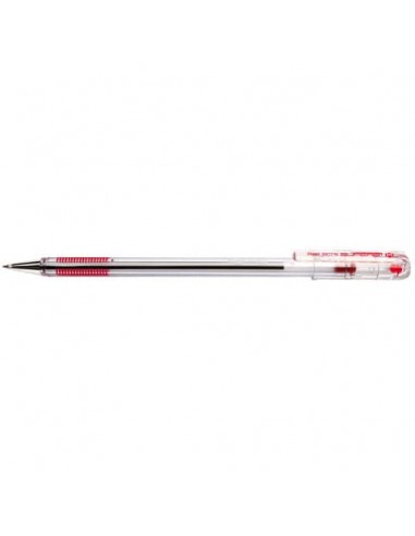 Penna a sfera Superb punta media 1 mm - conf. 12 pezzi Pentel rosso BK77M-B