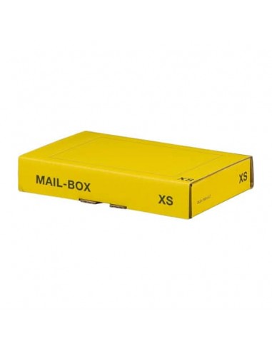 Scatole postali gialle 244x145x43 mm - conf. 20 pz Bong misura XS 212151020