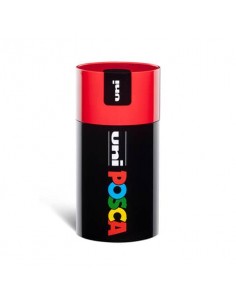 Gift Box marcatore a tempera punta media colori assortiti Uni Posca tappo barattolo rosso - M 84008547