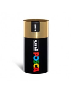 Gift Box marcatore a tempera punta media colori assortiti Uni Posca tappo barattolo oro - M 84008516