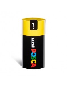 Gift Box marcatore a tempera punta media colori assortiti Uni Posca tappo barattolo giallo - M 84008660