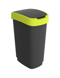 Cestino gettacarte Rotho Twist con coperchio basculante 50 L lime verde F600321