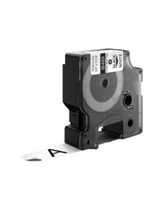 Nastro in Nylon per etichettatrice Rhino colore nero/bianco Dymo 19 mm x 3