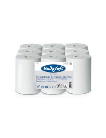 Asciugamani a rotoli ad estrazione interna Premium Bulkysoft strappo 21
