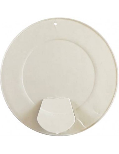 Coperchi bianchi 9/12 oz (Ø80xH.10 mm) Dopla Professional per bicchieri in carta+PE conf. 50 pz - 28104