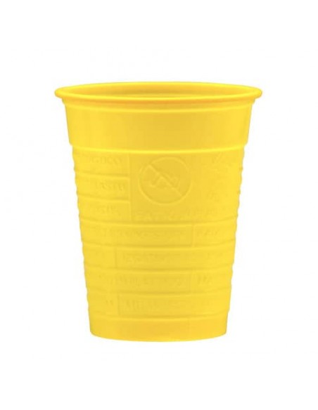 Bicchieri Dopla 200 ml R marcati - conf. 100 pz - giallo 2445